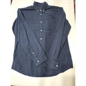 Gap Men's Large Button-Down Long Sleeve Casual Flannel grunge Plaid‎